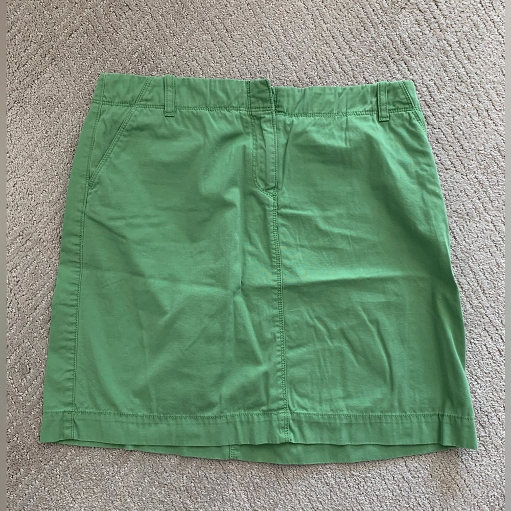J. Crew women’s green chino skirt size 8